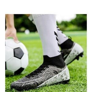Black and White Athletic Knee-High Socks